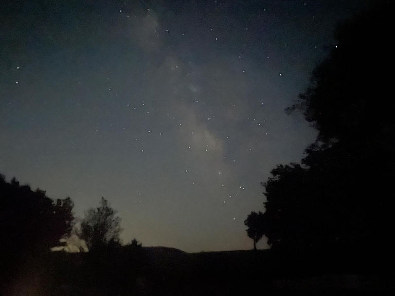 Night sky at Turner Pond, State Meadows State Park