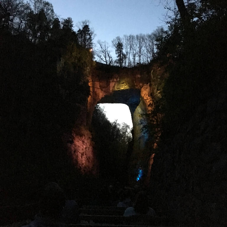Natural Bridge State Park dark-sky location